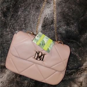 Nwt Badgley Mischka crossbody bag purse blush